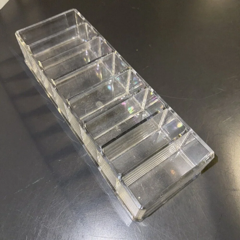 Cosmetic Storage Box Display Stand Transparent Acrylic Makeup Desktop 8